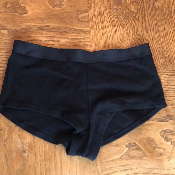 Auden Black Cotton Boy Short Sz Small - Picture 3 of 6
